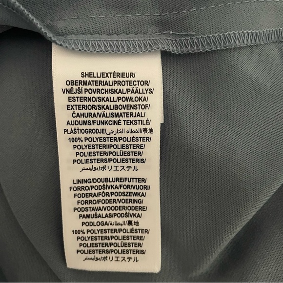 New! Aidan Mattox Blue Embellished Off-the-Shoulder Halter Gown 26753 - Picture 12 of 16